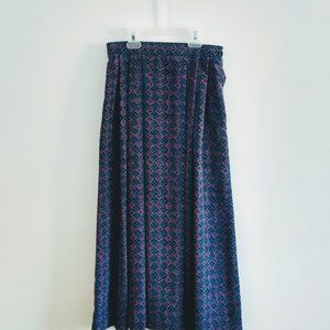 Pendleton Silky Pleated Midi Skirt